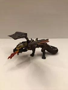 Papo Dragon of Darkness Figure 2007 Medieval War Saddle Black Gold Bronze - Picture 1 of 10