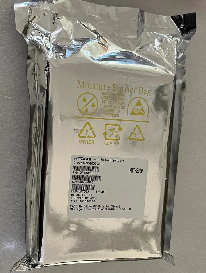 HITACHI Deskstar Hard Drive HDD HDS721010CLA332 1TB 7200U 32MB SATA II 3.5" - Image 1 of 1