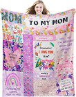 Mothers Day Gifts for Mom,Birthday I Love You Mom Gifts Blanket Women Wife Gifts