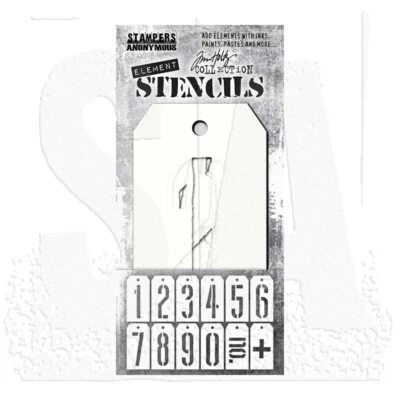 Tim Holtz Mechanical Elements Stencil  12pc - Image 1 of 3