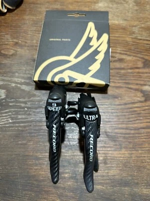 Campagnolo Record 9 Speed Carbon Ergo Brake Lever/Shifters Rebuilt #ERG15 - Image 1 of 4