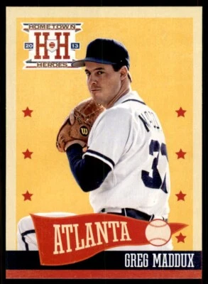 2013 Panini Hometown Heroes Greg Maddux Atlanta Braves #134 MLB Baseball - Image 1 of 2