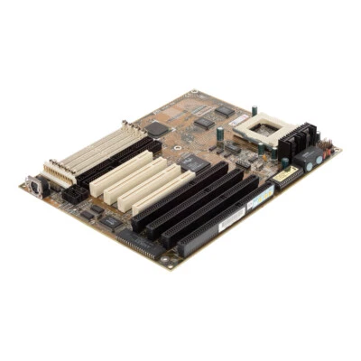 Motherboard Baby-At MSI MS-5128 Ver:1.1 P54C TR4 Socket 7 PCI Isa - Image 1 of 3