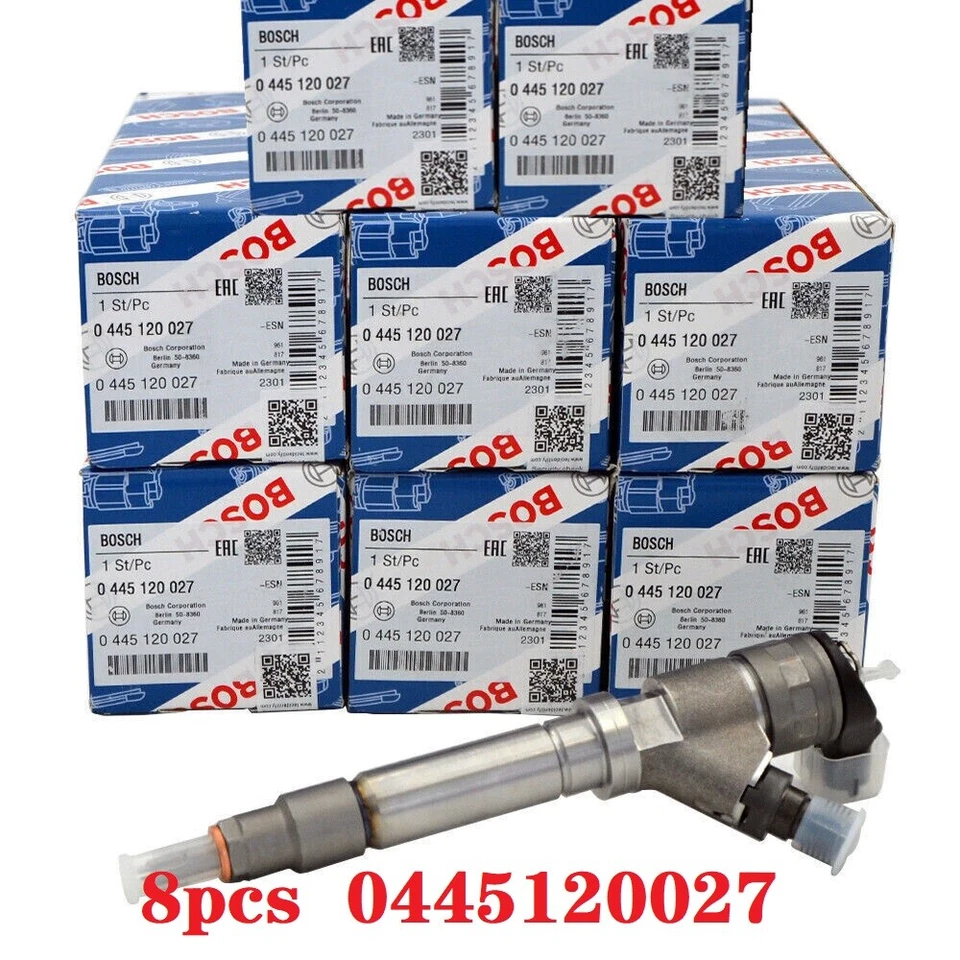 8X Bosch Fuel Injector for 2004.5-2005 Chevrolet GMC 6.6L Duramax LLY 0986435504 Foto 1 de 4