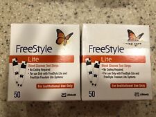 FREESTYLE LITE TEST STRIPS 100 TOTAL DINGED BOXES 5/31/2024