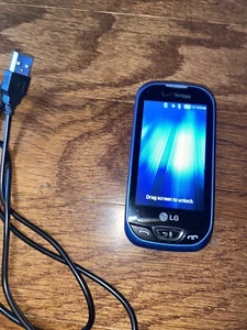 Teléfono celular deslizante LG Extravert 2 II VN280 - azul y plateado (Verizon) - Imagen 1 de 3