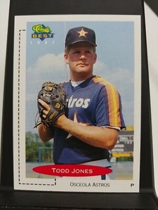 1991 Classic Best #333 Todd Jones Osceola Astros Pre-Rookie Card