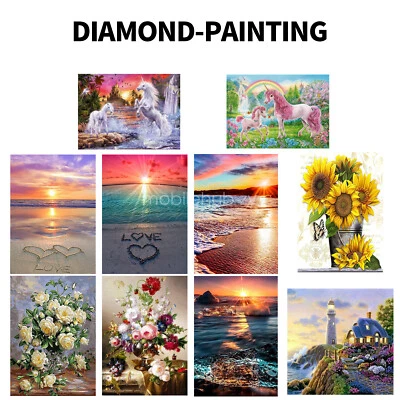 5D Diamond Painting Kits Diamond Glue Art Kit Paint for Adults Kids DIY Gift AU - image 1 of 4