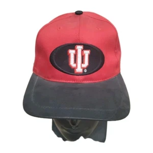 Vintage Indiana University Twins Enterprises Snapback Mütze Kappe Leder Schein - Bild 1 von 5