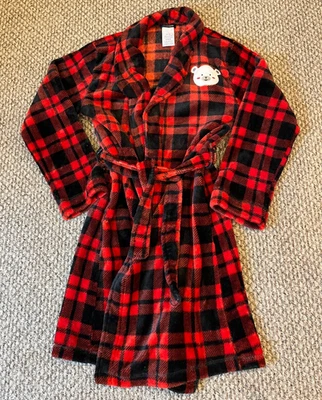 BOYS PAJAMAS SIZE LARGE 12-14 12 14 CUDDL DUDS GIRLS CHRISTMAS BATHROBE ROBE - Image 1 of 2