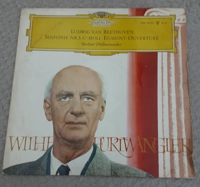 W. FURTWANGLER BEETHOVEN No. 5 EGMONT LPM 18724 DEUTSCHE GRAMMOPHON BERLIN ORC. - Image 1 of 4
