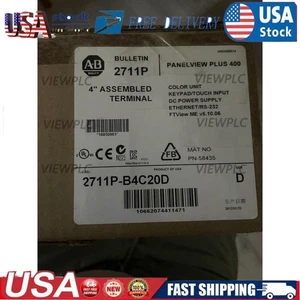 2711P-B4C20D Panelview Plus 400 HMI Touch 24VDC 25W AB NUEVO EE. UU. Impuestos gratuitos - Imagen 1 de 4