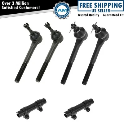 Juego de 6 varillas de amarre y manguito de ajuste interior exterior izquierdo derecho para Chevy GMC nuevo Foto 1 de 4