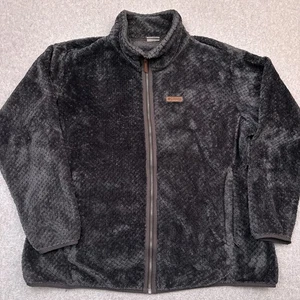 Columbia Fire Side II Sherpa Fleece Jacket Women's PLUS 3X Gray Full Zip Soft - Picture 1 of 8