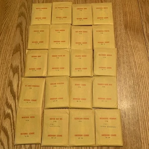 Set carte APBA Baseball 1978 MLB stagione squadra SOLO.  Lotto set 20 squadre.  VINTAGE - Foto 1 di 10