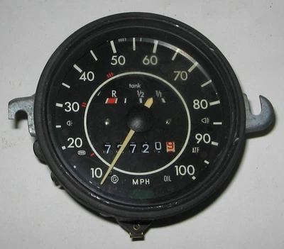 Volkswagen Beetle 1972 VDO velocímetro 10,71 fecha indicador de gasolina sin probar 113957023L VW Foto 1 de 4