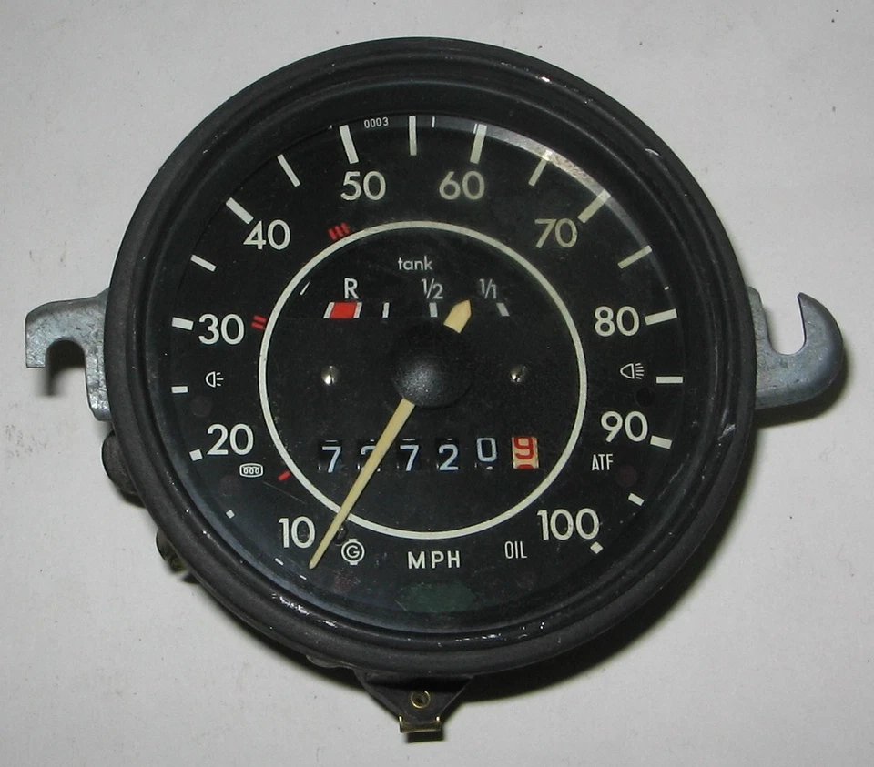 Volkswagen Beetle 1972 VDO velocímetro 10,71 fecha indicador de gasolina sin probar 113957023L VW Foto 1 de 4