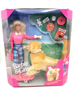 Vintage 1997 Mattel Barbie & Ginger  Skateboard and Accessories - Picture 1 of 3