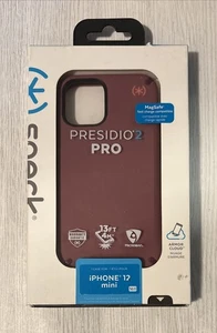 Speck Presidio2 Pro Armor Cloud Phone Case For iPhone 12 Mini, Lush Burgundy - Picture 1 of 1