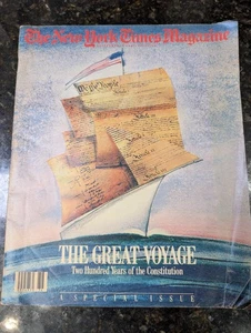 New York Times Magazine Sept 13th 1987 The Great Voyage 200th Annv Constitution - Picture 1 of 7