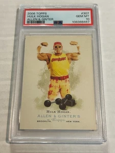 Topps Allen & Ginter Hulk Hogan #307 2006 PSA 10 gemas como nuevo - Imagen 1 de 2