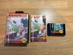 Sega Genesis Game - Rampart - Complete Box & Manual - Tested Working VGC - Picture 1 of 12