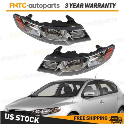 Halogen Headlamps LH+RH Pair Headlight For 2010 2011 2012 2013 Kia Forte Foto 1 de 4