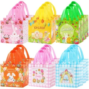 Easter Gift Bags 18pack- Easter Baskets Open Size 8.2 x 5.8 x 8.2in - Non-Wov... - Picture 1 of 7