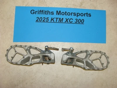 2025 NUEVO KTM XC 300 SX TBI original estriberas reposapiés reposapiés derecha izquierda pasador de resorte Foto 1 de 4