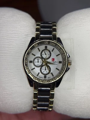 Reloj Mujer Luis Cardini Cuarzo Dos Tonos Estilo Cronógrafo, Acero Inoxidable Foto 1 de 4