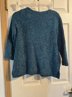 Suéter Chico's 0P Mujer Pequeño Verde Manga Larga Pullover Tejido Foto 1 de 4