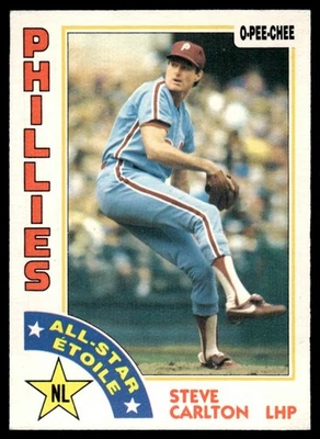 1984 O-Pee-Chee Steve Carlton Philadelphia Phillies #395 AS - Image 1 of 2