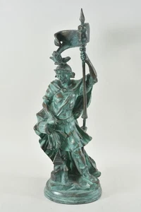 C04G21- Ambiente Rottenecker Bronze Figur Heiliger Florian Gartenbronze 20. Jh - Bild 1 von 12