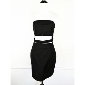 Revolve NBD Kleid Magnetattraktion Cut Out Trägerlos Sexy LBD Schwarz Gr. M - Bild 1 von 16
