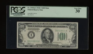 DBR 1934-C $100 Minneapolis Mule Fr. 2155-Im PCGS 30 Serial I01518531A - Picture 1 of 2