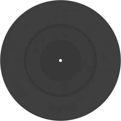 Turntable Platter Mat Black 12-Inch Turntable Rubber Mat Silicone Design for Uni