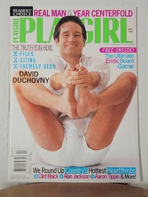 Playgirl Mens Magazine David Duchovney April 1997 Gay Interest W Shipping Sleeve Foto 1 de 4