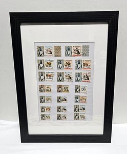 Fujairah Themen Vintage Briefmarkensammlung im Bilderrahmen - Bild 1 von 1