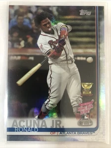 2019 Topps Update RONALD ACUNA Jr #US271 - Home Run Derby - Rainbow Foil - C106 - Picture 1 of 2