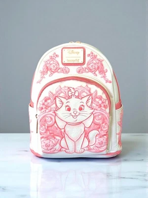 Mini Mochila Floral Loungefly Disney The Aristocats Marie NUEVA CON ETIQUETAS 🌸✨ Foto 1 de 4