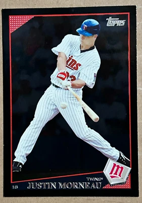 2009 Topps Black Border Parallel #90 - Justin Morneau Minnesota Twins - Image 1 of 2
