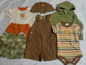 Gymboree Jungle Safari 3-6 Month Hat Shorts Bodysuit Top Overalls Outfit NWT - Picture 1 of 5