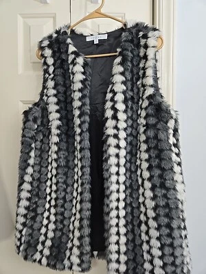 Chaleco de piel sintética para mujer talla S Academia Y2K Preppy Foto 1 de 4