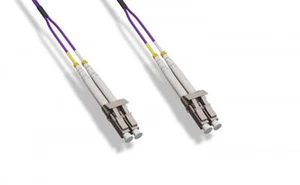 0.2 Meter (7IN) 40Gb OM4 Multimode Duplex Fiber Optic Cable 50/125 LC-LC Magenta - Picture 1 of 1