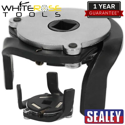 Sealey Magnetic Oil Filter Claw Wrench 3/8" Drive Cap Remover 60-93mm Capacity - Image 1 of 3
