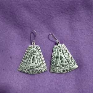 925 Feinsilber Ohrringe ORECCHINO 귀걸이 BOUCLE D'OREILLE DAMEN LADY Dup - Bild 1 von 4