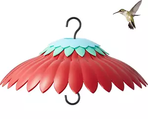 Bird Feeder Dome Cover Red Rain Guard Shade for Hummingbird Feeders Built-In Moa - Picture 1 of 12