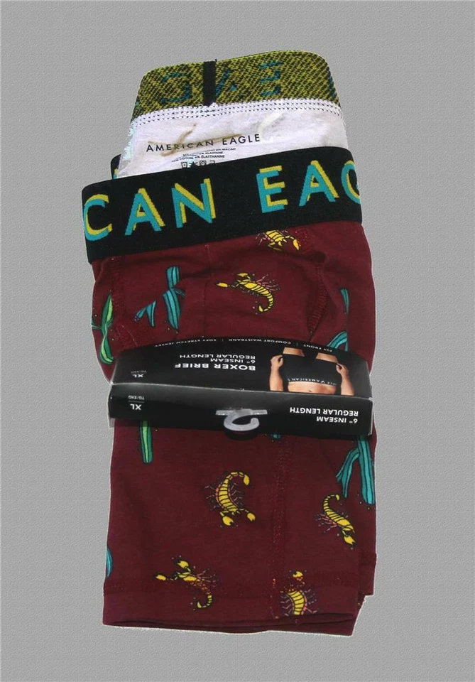 Calzoncillos boxer American Eagle Desert Cactus Scorpions Jersey 6" entrepierna para hombre XL NUEVOS CON ETIQUETAS Foto 1 de 1