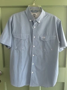 Men Aftco Sirius Tech short sleeve Vented Fishing Shirt blue - Picture 1 of 6
