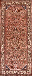 Vintage All-Over Lilihan Traditional Runner Rug 4'x10' Wool Hand-knotted Carpet